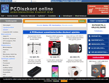 Tablet Screenshot of pcdiszkont.hu